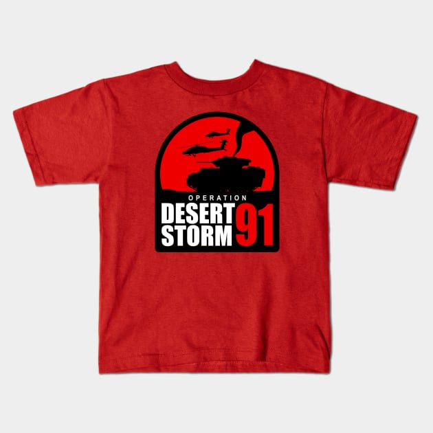 Operation Desert Storm 1991 Kids T-Shirt by TCP